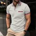 thumbnail image 2 of SHIXIAOO Men's Shirt Button Turn Down Lapel Solid Color Short Sleeve Sports Shirt T Shirts for Men Pack V Neck Mens Colla Shirt Thick T Shirts for Men Log Sleeve T Shirts for Men Lightweight Shirts, 2 of 8