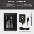 thumbnail image 3 of BN-LINK Durable Reptile Heating Pad 6" X 8" with Digital Thermostat Under Tank Heater Terrarium Warmer Combo Set for Turtles, Lizards, Frogs, and Other Reptiles, 3 of 7