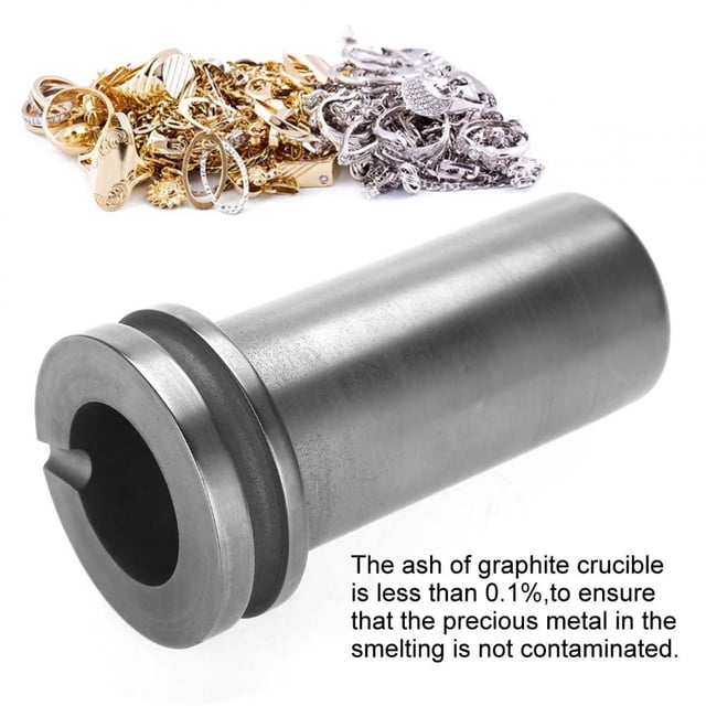 1 kg/2 kg/3 kg Crisol de Grafito Fundición de Metales Oro Plata Chatarra Horno de fundición Molde Fundición Fundición Crisol de Grafito(1KG) Ecomeon no