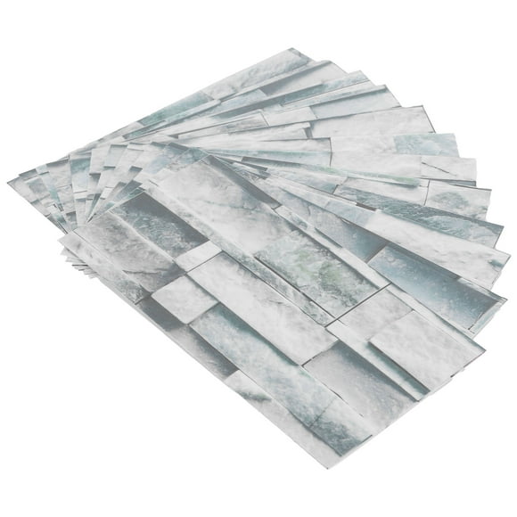 Etiqueta engomada del azulejo de mármol, 12 piezas Etiqueta autoadhesiva del azulejo del PVC Decoración de la cocina Funcionalidad de alta precisión