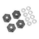 thumbnail image 1 of Adaptador hexagonal RC, 4 piezas Acoplador hexagonal RC Accesorios RC Rueda RC Buje hexagonal Tecnología innovadora, 1 of 12