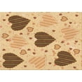thumbnail image 1 of Ahgly Company Indoor Rectangle Patterned Mustard Yellow Area Rugs, 8' x 10', 1 of 6