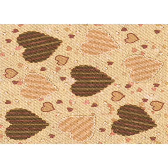 Ahgly Company Machine Washable Indoor Rectangle Transitional Mustard Yellow Area Rugs, 8' x 10'