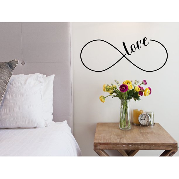 Infinity Loop & Love Bedroom Wall Decal