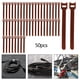 thumbnail image 3 of 50 bridas para cables liberables con gancho y bucle de sujeción, resistentes y ajustables. marrón, 3 of 6