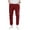 Burgundy, variant on Allsense Men's Slim Fit Casual Harem Stretch Elastic Jogger Pants Blackcamo XL