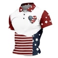 thumbnail image 2 of 250th Anniversary USA Shirt Casual 250 Years Of Freedom T Shirt Short Sleeve Tshirts Patriotic Shirts Tops, 2 of 3