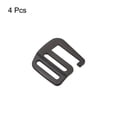 thumbnail image 3 of Unique Bargains 0.98' 25mm Webbing Release G Hook Buckle Adjusters for Backpack Strap, 4Pack Matte Black, 3 of 5