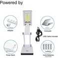thumbnail image 2 of Lámpara de escritorio portátil LED superbrillante, lámpara de viaje: plegable, control sensible al tacto, 3 niveles de brillo ajustables, alimentación por batería y USB, 2 of 5