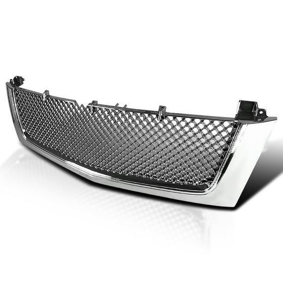 Spec-D Tuning Chrome Front Bumper Hood Grille Compatible with 2002-2006 Cadillac Escalade EST ESV
