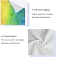 thumbnail image 3 of Coolnut 3 PCS Towel Rainbow Watercolor Cotton Bath Towel Set (1 Bath Towel, 1 Hand Towel, 1 Washcloth) for Bathroom, Super Soft and Quick Dry Towels, 3 of 6