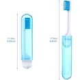 thumbnail image 2 of 4 Pieces Travel Toothbrush Folding Toothbrush with Box Potable Soft Travel Size Toothbrush for Travel Camping School Home Favors(Random Color), 2 of 7
