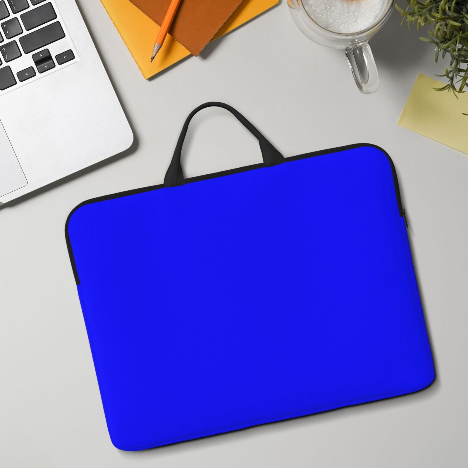 Laptop Sleeve Bag For Women Men 14inch Waterproof Durable Protective Computer Carrying Cover Handle Laptop Case Bag Blue
