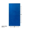 thumbnail image 2 of Mainstays Summer Vibes Cotton-Blend Beach Towel, 72 x 36 in, Reversible Blue, 2 of 9