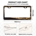 thumbnail image 2 of Aluminum License Plate Frame 2 Pack Car Exterior Accessory Car Tag Holder for Front Rear Plates Cars Decor Vintage Kitchen Scene, 2 of 7