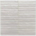 thumbnail image 3 of The Tile Life Castilla 14" x 14" Ash Ribbed Glossy Porcelain Wall Tile, Case of 12, 3 of 18