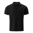 thumbnail image 6 of Yusimy Mens Breathable Mesh Shirt Short Sleeve Solid Color Cooling Casual Loose Fit Button Down Stylish, 6 of 6
