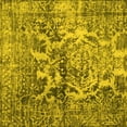 thumbnail image 1 of Ahgly Company Indoor Square Abstract Yellow Contemporary Area Rugs, 7' Square, 1 of 4