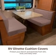 thumbnail image 3 of 2 fundas de cojín para comedor RV, fundas elásticas para banco y respaldo, protectores elásticos para sofá de dos plazas, ajuste universal y lavable a máquina., 3 of 8