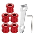 thumbnail image 1 of 5PCS Bike Chainring Bolts 4.9mm Single Chainwheel Screws with Mounting Wrench, 1 of 6