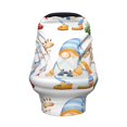 thumbnail image 2 of Fotbe Gnome Camping Fishing Pattern Car Seat Covers for Babies, Nursing Breastfeeding Cover Infant Carseat Canopy, Soft Stretchy Carrier Cover, 2 of 9