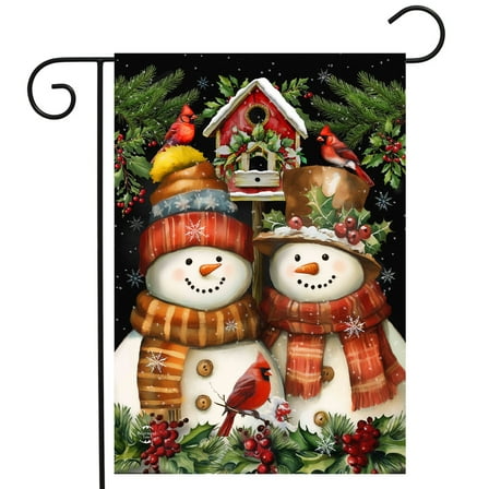 Briarwood Lane Snowman Pair Garden Flag