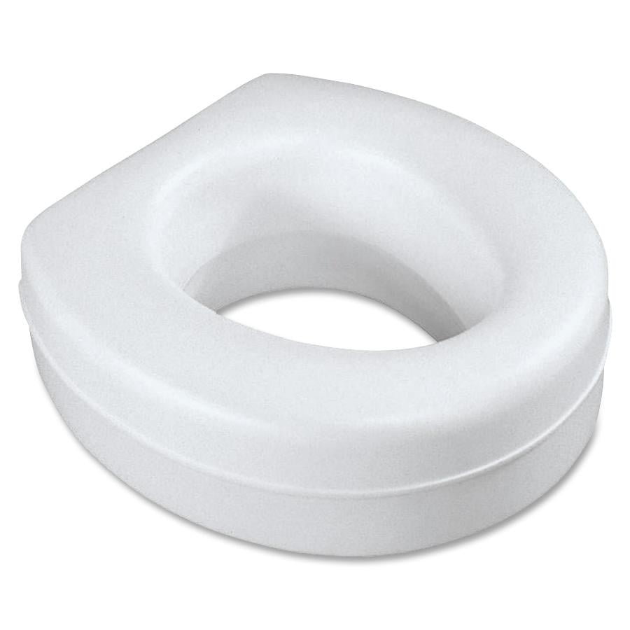 Medline Raised Toilet Seat, Contoured, Plastic