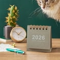 thumbnail image 3 of Taicans Mini Monthly Desk Calendar 2025-2026,15-Month Mini Desktop Standing Calendar from October 2025 to December 2026,Calendar with Twin-Wire Binding & Julian Dates,2.5x2.7inch, 3 of 5