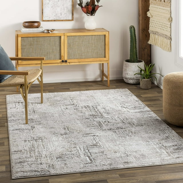 Mark&Day Area Rugs, 9x12 Grinnell Modern Taupe Area Rug (9'2" x 12