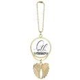 thumbnail image 1 of Hello February Quote Handwrite Car Keychain Angel Wing Pendant, 1 of 4