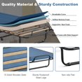 thumbnail image 5 of Giantex 3 inch Rollaway Bed with Memory Foam Mattress, Folding Portable Guest Cot Size w/Sturdy Metal Frame for Home, Garden & Office, Made in Italy (Navy), 5 of 8