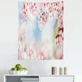 thumbnail image 1 of Flowers Tapestry, Spring Sunrise with Pink Sakura Cherry Blossom Branches and Bokeh Dots, Fabric Wall Hanging Decor for Bedroom Living Room Dorm, 5 Sizes, Blush Pale Azure Blue, by Ambesonne, 1 of 1