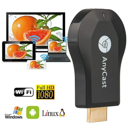Acorn Tv Streaming 1080P Wireless WiFi HDMI Display Adapter, TSV M2 Plus Wireless HDMI TV AnyCast Miracast Airplay Dongle Upgraded Streaming Receiver with Built-in Wi-Fi Module, Free USB Cable & English User Manual ()