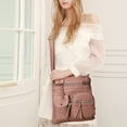thumbnail image 3 of MUSOIE Womens Multipocket Shoulder Crossbody Bag PU Leather Totes Satchels Handbags and Purses, 3 of 6