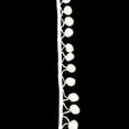 thumbnail image 5 of Simplicity Trim, White 1 1/4 inch Jumbo Pom Pom Trim Great for Apparel, Home Decorating, and Crafts, 1 Yard, 1 Each, 5 of 7
