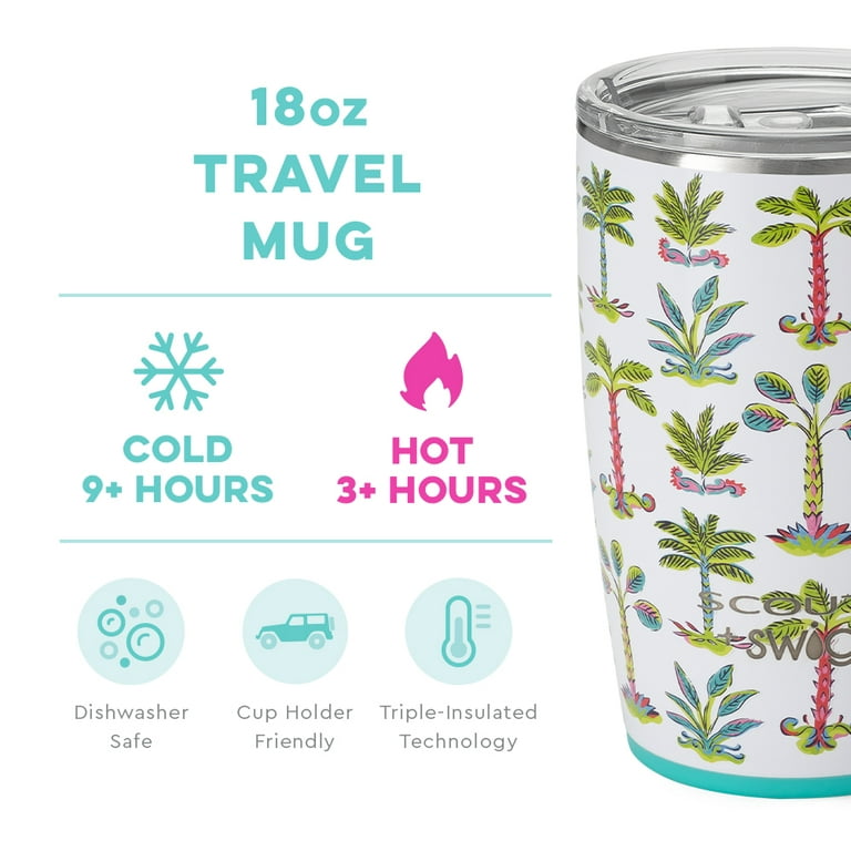 Swig Insulated Travel Mug 18 oz To Go Coffee Cup for Hot & Cold - Mardi  Graw