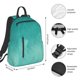 thumbnail image 2 of Easygdp Teal Turquoise1 para Easygdp Yak - Mochila Casual Ligera y Resistente para Viaje y Senderismo para Hombres y Mujeres, 2 of 7