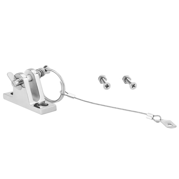 Barco Sombrilla de la cucharilla Montaje de la bisagra de 90 grados PRE-perforado extraíble Removible PIN de liberación rápida Espejo pulido Accesorios de hardware de ajuste Kearding TO001126-00