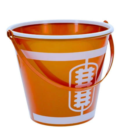 (1) Football Themed Easter Basket with Handle, 7-Inch Plastic Sports-Themed Reusable Baskets for Egg Hunts Party Favors Gift Picnic Bucket Home Office Organizer Storage Container