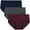 Burgundy/Navy/Gray, variant on INNERSY Women's Hipster Period Panties Postpartum Ladies Menstrual Underwear 3-Pack(M,Burgundy/Navy/Gray)