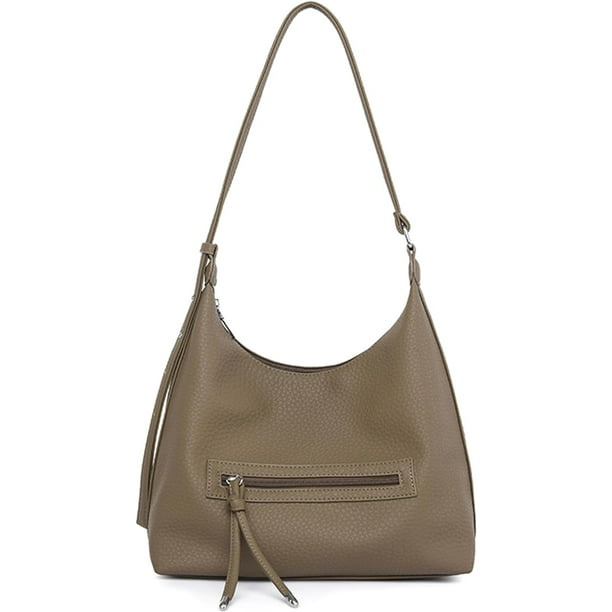 LHSHID Small Shoulder Bag for Women, Classics Vegan Soft PU Leather Satchel Purses Multi-pocket Ladies Crossbody Bags