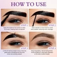 thumbnail image 3 of 2Pack Tattoo Eyebrow Gel Long Lasting Up to 3 Days - Waterproof, Smudge-Proof & Easy Peel-Off, Semi-Permanent Brow Dye Gel, Light Brown, 3 of 11