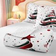 thumbnail image 4 of Manfei Christmas Charming Snowflake Twin Quilt Set,Cartoon Farm Cattle Twin Coverlet Set,2 Pieces,1 Bedspread and 1 Pillowcase, 4 of 7