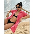 thumbnail image 5 of MOYIKO Summer Swimsuit Coverups for Women Bathing Suit Ladies Spread Neck Beach Dress with Pockets, 5 of 7