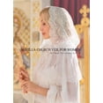 thumbnail image 7 of YooGuoGuo Lace Wedding Veil Mantilla bridal veils Latin Mass Scarf Head Covering for Women and Girls, 7 of 7