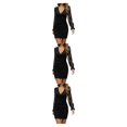 thumbnail image 1 of Minnieouse Vestido de manga larga de otoño para mujer, fiesta, banquete, poliéster, estilo informal, vestidos con cuello en V, ropa de fiesta, Type1 NO1, 1 of 5