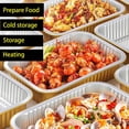 thumbnail image 4 of SuiXinCook Aluminum foil baking Pans Heavy Duty 2LB Small foil pan 8.5"×6" 20pack Disposable, For Microwave & Oven Safe Cooking, 4 of 6