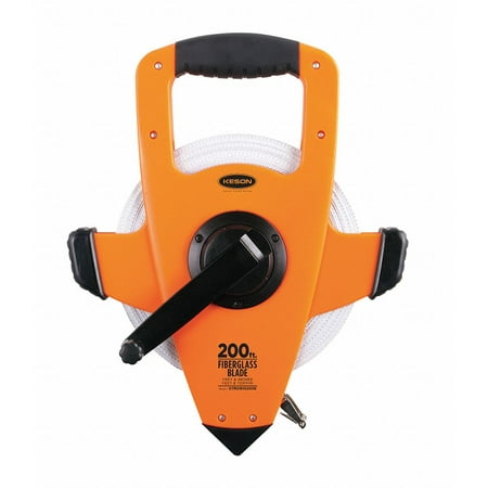 UPC: 0052837026005 | Keson Long Tape Measure 1/2 In x 200 ft Orange OTRS1810200E