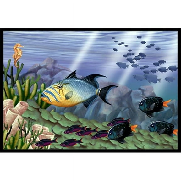 Carolines Treasures Undersea Fantasy 10 Indoor & Outdoor Mat- - 24 x 36 in.