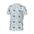 thumbnail image 6 of Wukai Turtles And Goldfish Print Men's Short-Sleeved Mesh T-Shirt,Quick-Dry Short Sleeve Workout T-Shirt-Small, 6 of 8